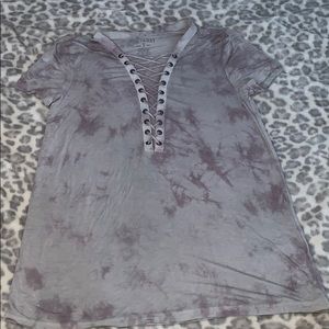 Tye dye cross cross tee